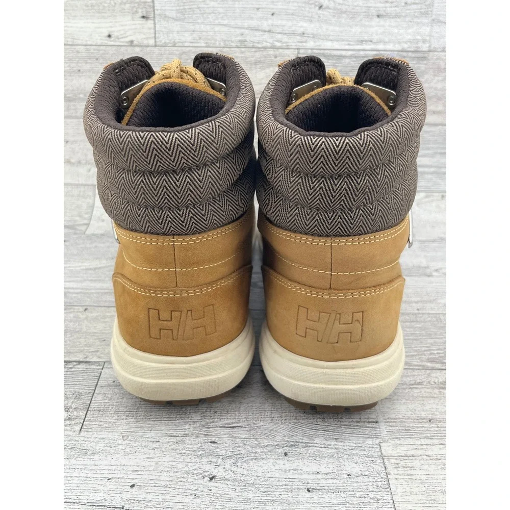 Helly Hansen Women Waterproof Leather Ankle Boots Tan Brown Hiking Sz US 7 EU 38